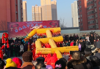 易县西陵镇忠义村"摆字龙灯"