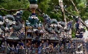 中山古建筑陶塑瓦脊制作