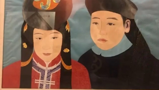 马鬃绕线堆绣唐卡